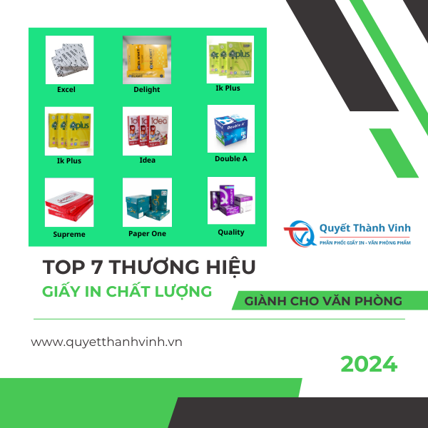 Top 7 thương hiệu giấy in chất lượng cao giành cho văn phòng