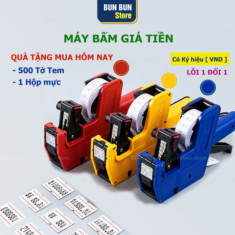 Máy bấm giá tiền - có nắp