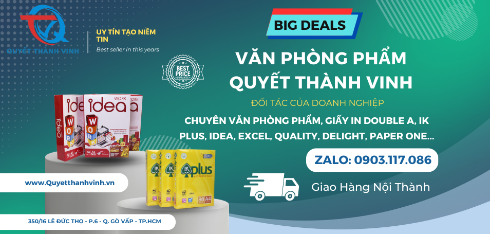 Văn phòng phẩm quyết thành vinh