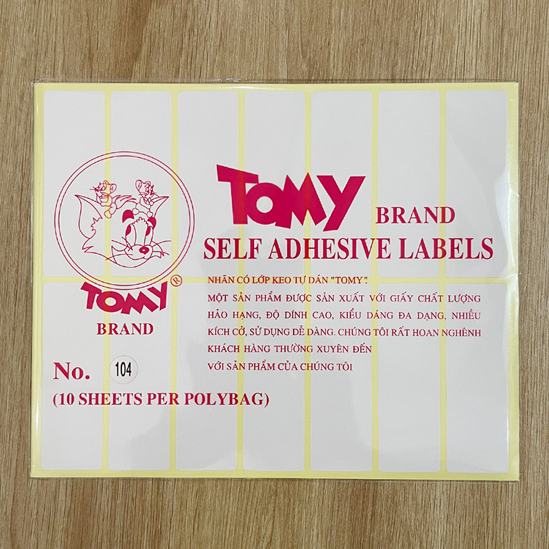 Giấy decal A5 Tomy 104