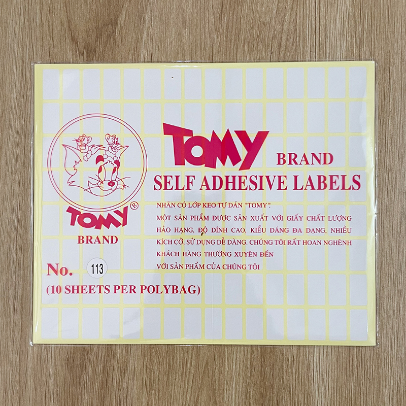 Giấy decal A5 Tomy 113