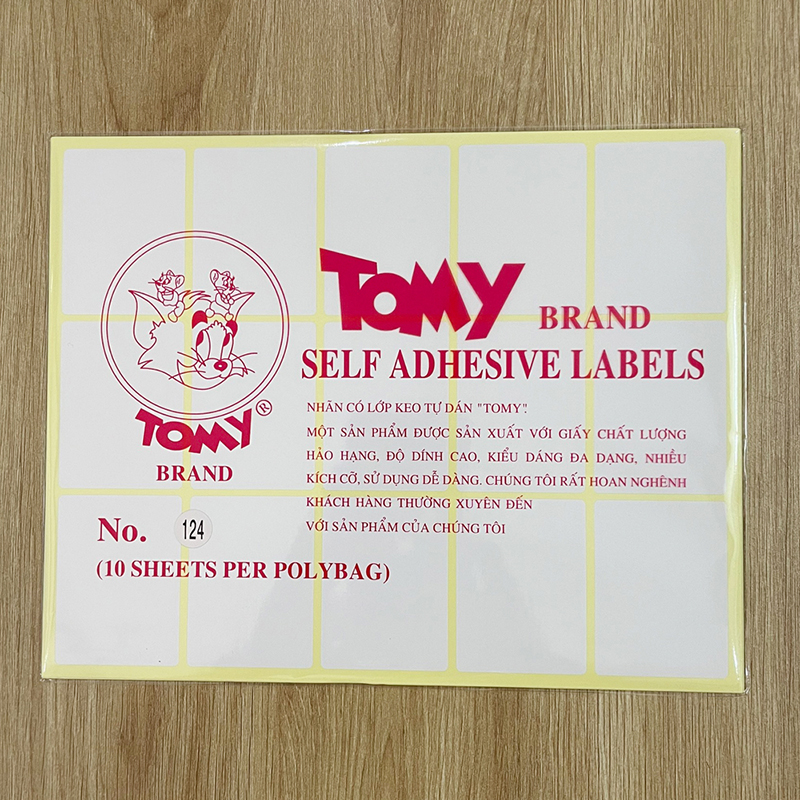 Giấy decal A5 Tomy 124