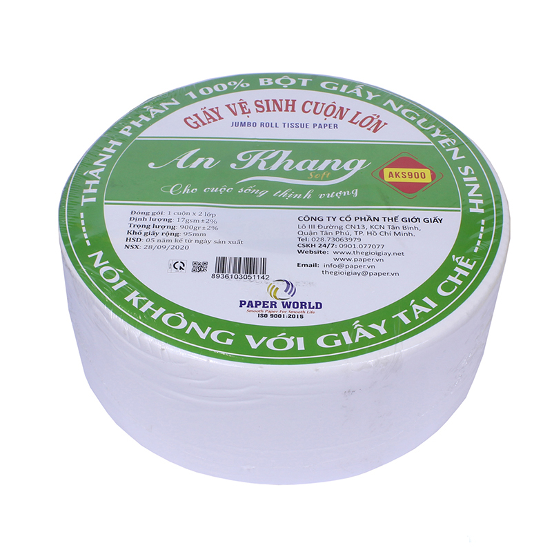 Giấy vệ sinh cuộn lớn 900gram