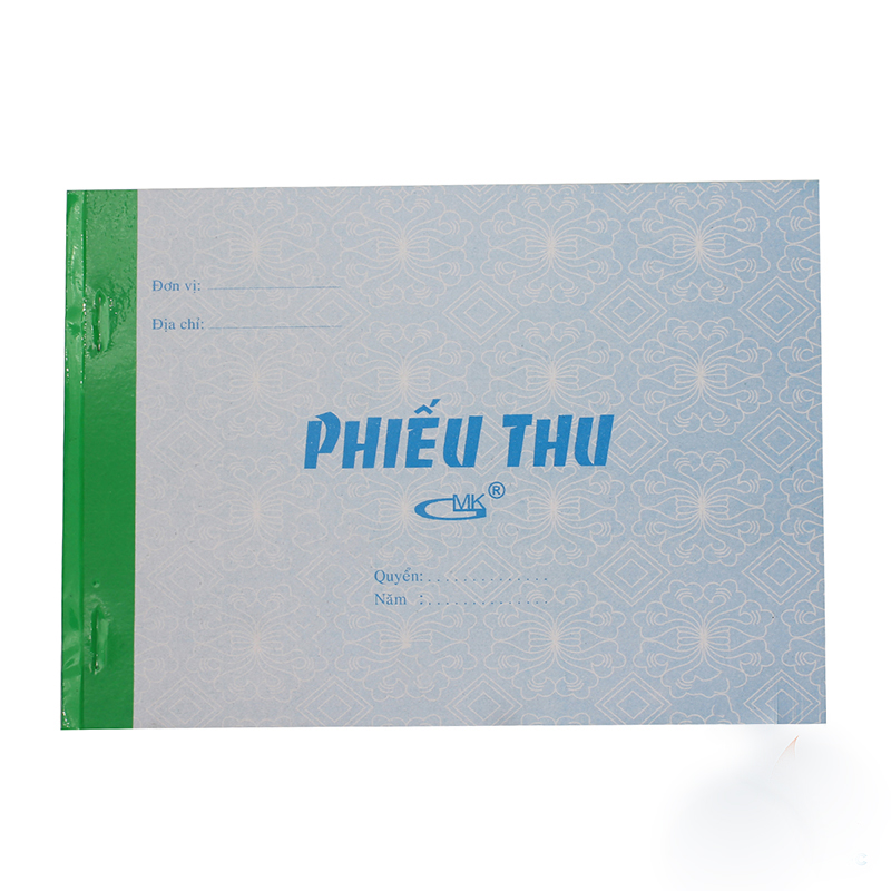 Phiếu thu 1 liên 13x19cm